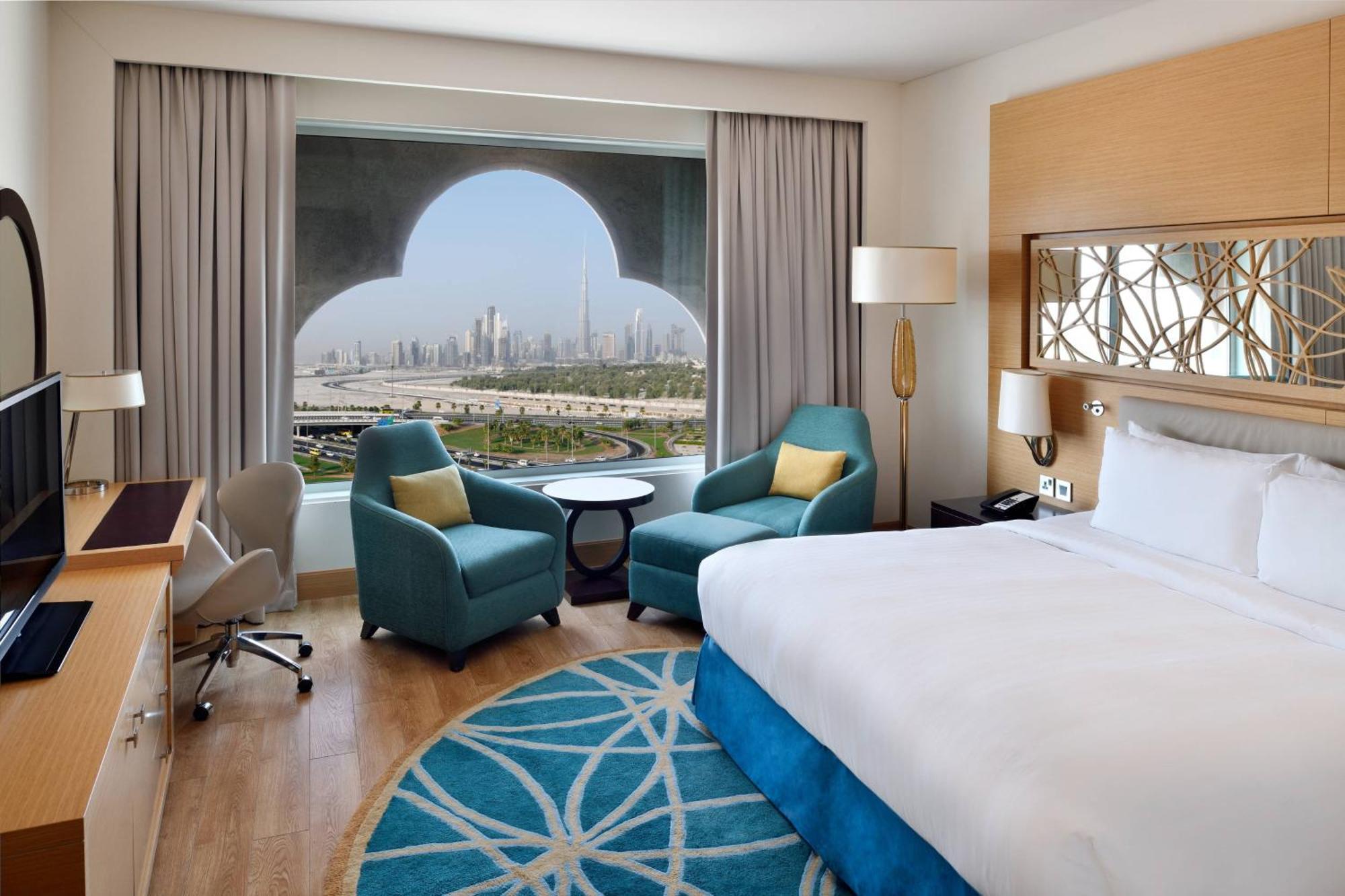 Marriott Hotel Al Jaddaf, דובאי חדר תמונה A guest room at the hotel